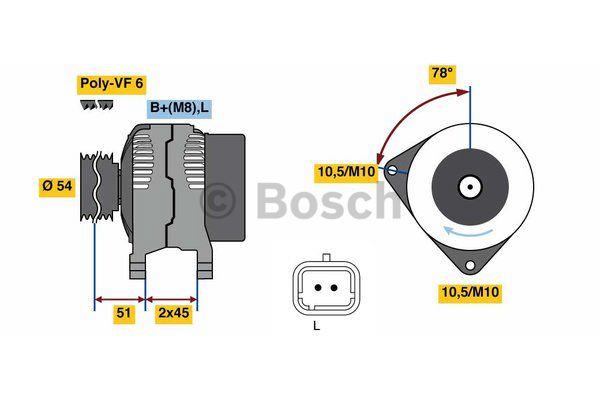 Alternator Bosch 0 986 080 660