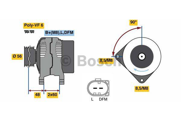 Alternator Bosch 0 986 081 230