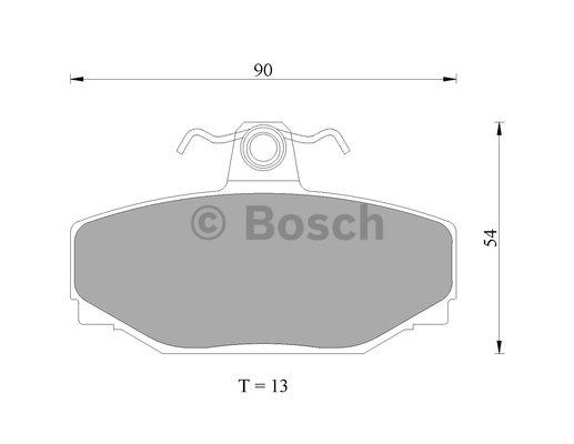 Bosch 0 986 AB4 435 Brake Pad Set, disc brake 0986AB4435