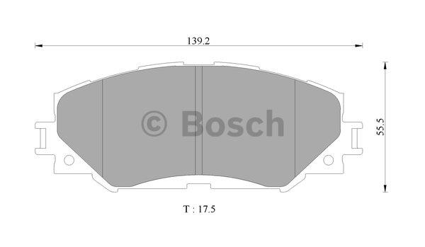 Bosch 0 986 AB9 361 Brake Pad Set, disc brake 0986AB9361