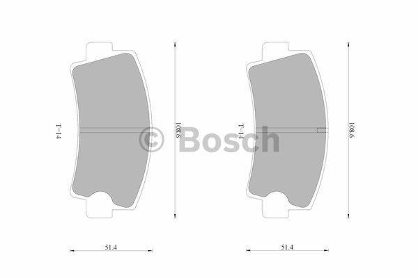 Bosch 0 986 AB9 236 Brake Pad Set, disc brake 0986AB9236