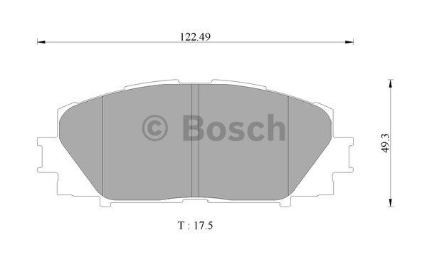 Bosch 0 986 AB9 146 Brake Pad Set, disc brake 0986AB9146