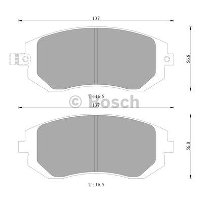 Bosch 0 986 AB9 373 Brake Pad Set, disc brake 0986AB9373