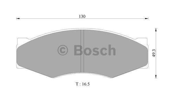 Bosch 0 986 AB9 168 Brake Pad Set, disc brake 0986AB9168