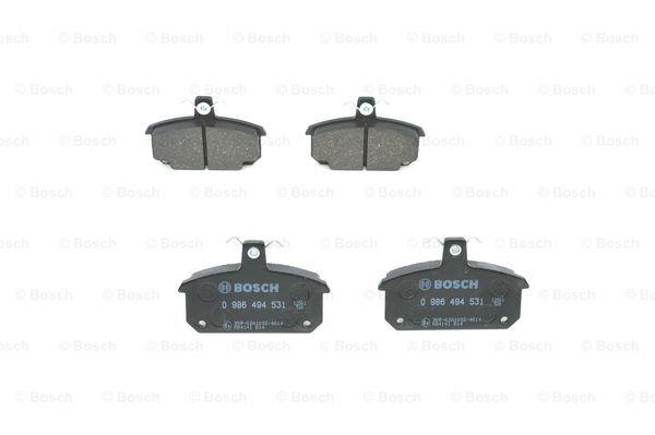 Brake Pad Set, disc brake Bosch 0 986 494 531