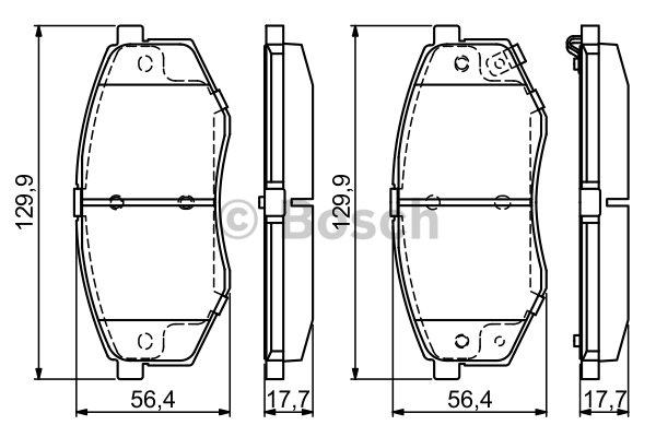 Bosch Brake pad set – price 138 PLN