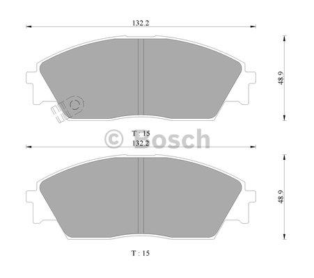 Bosch 0 986 AB9 248 Brake Pad Set, disc brake 0986AB9248