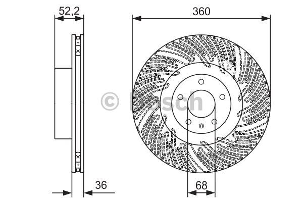 Bosch Brake disc – price 480 PLN
