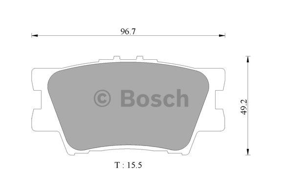 Bosch 0 986 AB9 362 Brake Pad Set, disc brake 0986AB9362