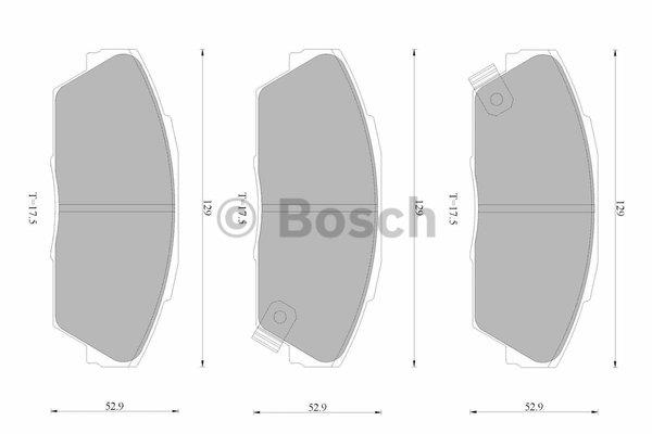 Bosch 0 986 AB9 097 Brake Pad Set, disc brake 0986AB9097