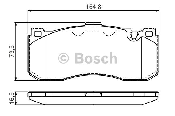 Bosch 0 986 TB3 181 Brake Pad Set, disc brake 0986TB3181