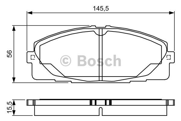 Bosch 0 986 TB3 214 Brake Pad Set, disc brake 0986TB3214