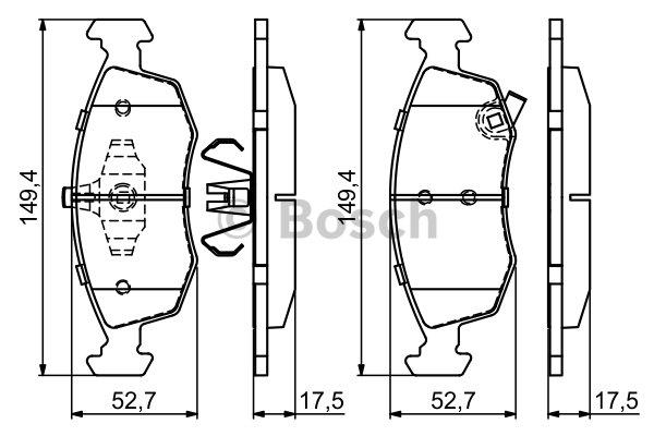 Bosch Brake Pad Set, disc brake – price 114 PLN