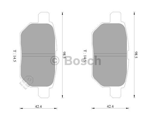 Bosch 0 986 AB9 328 Brake Pad Set, disc brake 0986AB9328