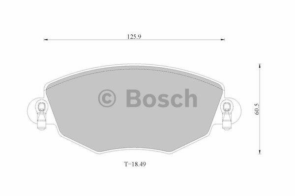 Bosch 0 986 AB2 529 Brake Pad Set, disc brake 0986AB2529