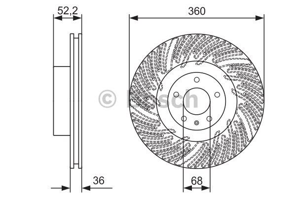 Bosch Brake disc – price 467 PLN
