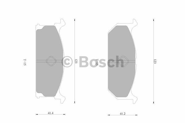 Bosch 0 986 AB9 159 Brake Pad Set, disc brake 0986AB9159