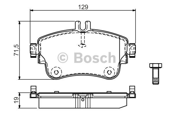 Bosch 0 986 TB3 194 Brake Pad Set, disc brake 0986TB3194