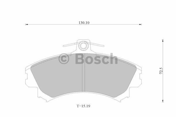 Bosch 0 986 AB1 673 Brake Pad Set, disc brake 0986AB1673