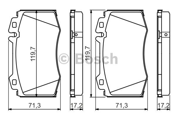 Bosch Brake pad set – price 202 PLN