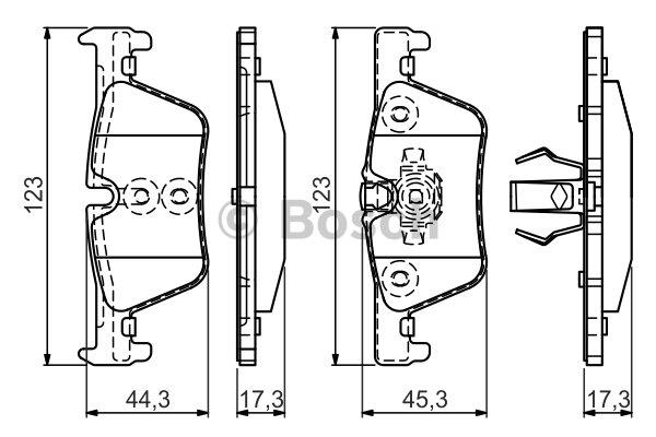 Bosch Brake pad set – price 167 PLN