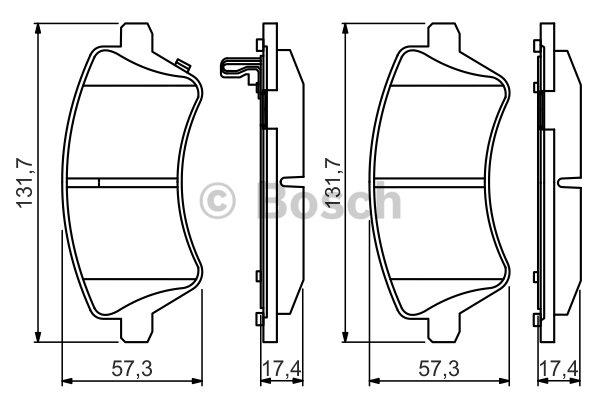 Bosch Brake pad set – price [object Object] PLN