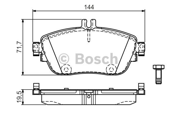 Bosch 0 986 TB3 170 Brake Pad Set, disc brake 0986TB3170