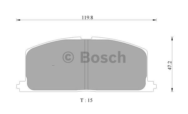 Bosch 0 986 AB9 002 Brake Pad Set, disc brake 0986AB9002