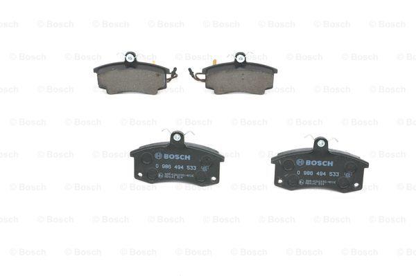 Brake Pad Set, disc brake Bosch 0 986 494 533