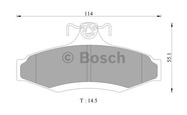 Bosch 0 986 AB9 047 Brake Pad Set, disc brake 0986AB9047