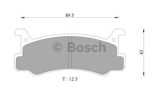 Bosch 0 986 AB9 007 Brake Pad Set, disc brake 0986AB9007