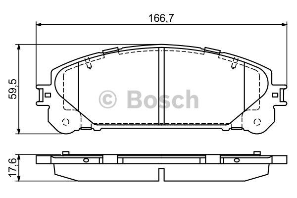Bosch Brake pad set – price 213 PLN