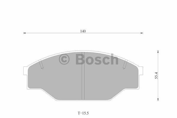 Bosch 0 986 AB4 499 Brake Pad Set, disc brake 0986AB4499