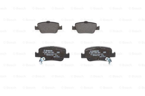 Brake Pad Set, disc brake Bosch 0 986 494 651