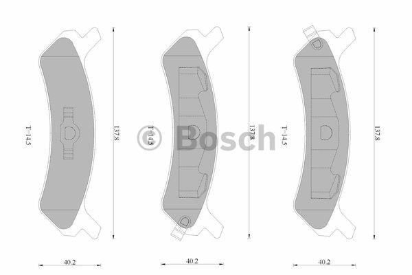 Bosch 0 986 AB9 233 Brake Pad Set, disc brake 0986AB9233