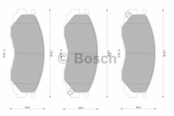 Bosch 0 986 AB4 397 Brake Pad Set, disc brake 0986AB4397