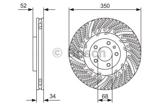 Bosch Brake disc – price 503 PLN