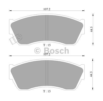 Bosch 0 986 AB9 032 Brake Pad Set, disc brake 0986AB9032