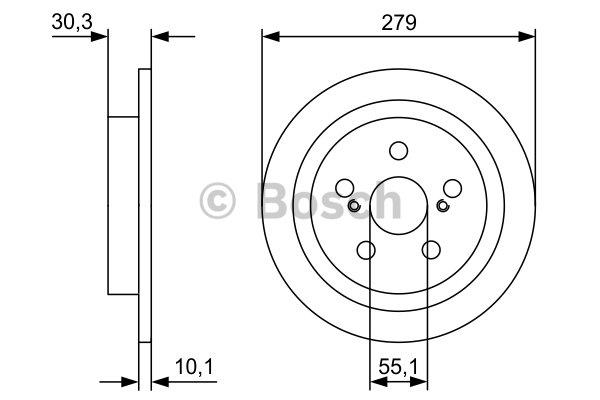 Bosch Brake disc – price 150 PLN