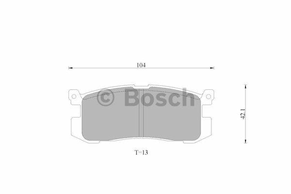Bosch 0 986 AB9 025 Brake Pad Set, disc brake 0986AB9025