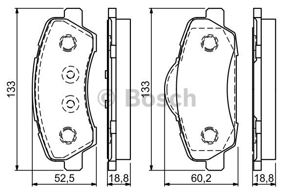 Bosch Brake pad set – price 145 PLN