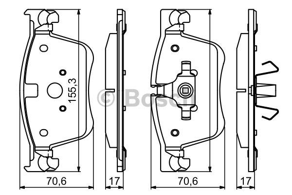 Bosch Brake pad set – price 178 PLN