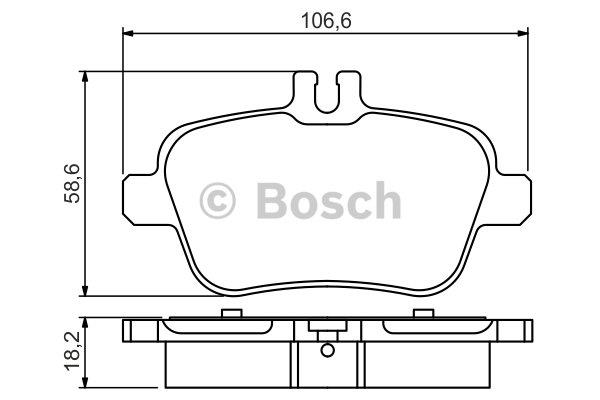 Bosch Brake pad set – price [object Object] PLN