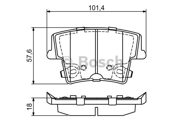 Bosch Brake pad set – price [object Object] PLN