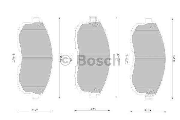 Bosch 0 986 AB1 330 Brake Pad Set, disc brake 0986AB1330