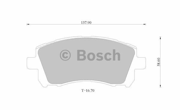 Bosch 0 986 AB2 533 Brake Pad Set, disc brake 0986AB2533