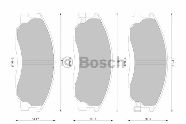 Bosch 0 986 AB2 534 Brake Pad Set, disc brake 0986AB2534