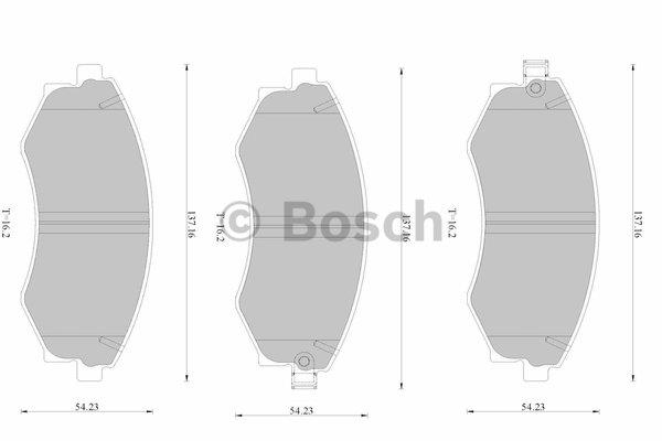 Bosch 0 986 AB2 531 Brake Pad Set, disc brake 0986AB2531