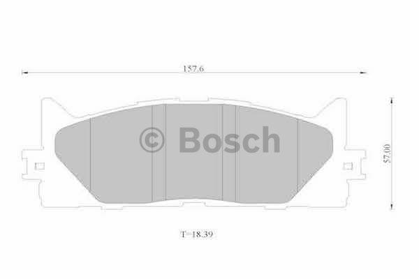 Bosch 0 986 AB1 335 Brake Pad Set, disc brake 0986AB1335