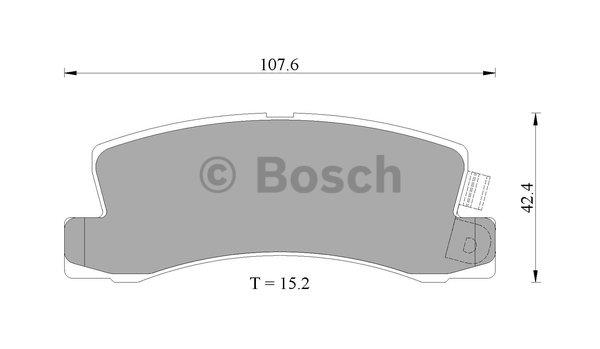 Bosch 0 986 AB4 433 Brake Pad Set, disc brake 0986AB4433